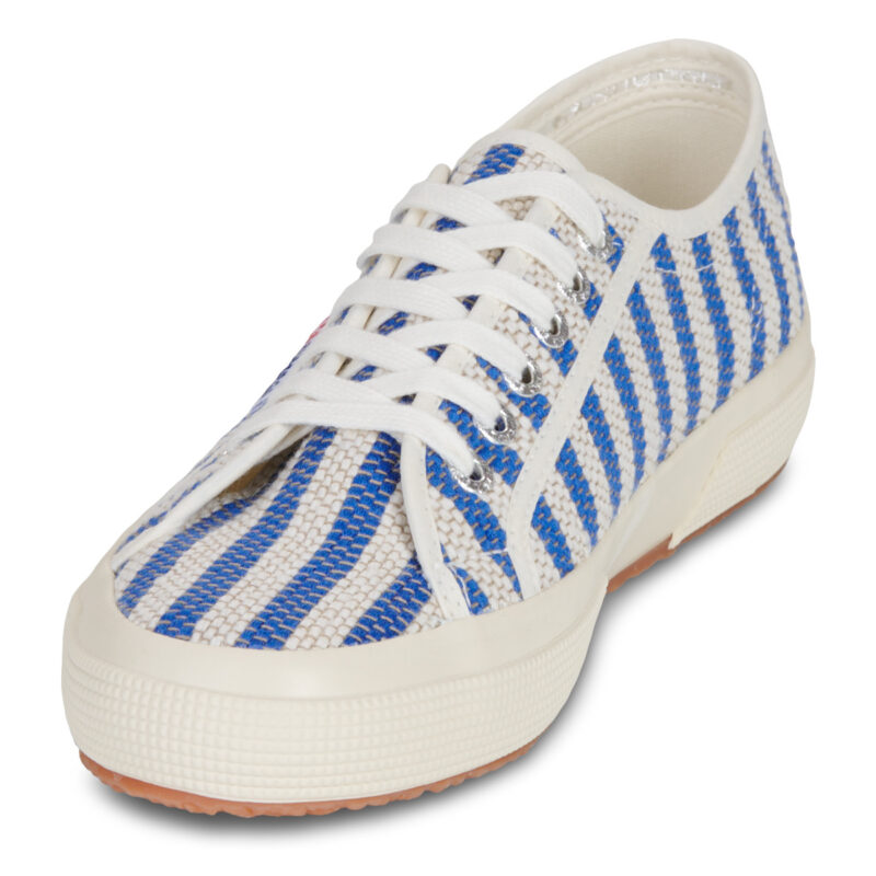 Superga 2750 COTTON STRIPES Blu Sneakers basse Donna - 3