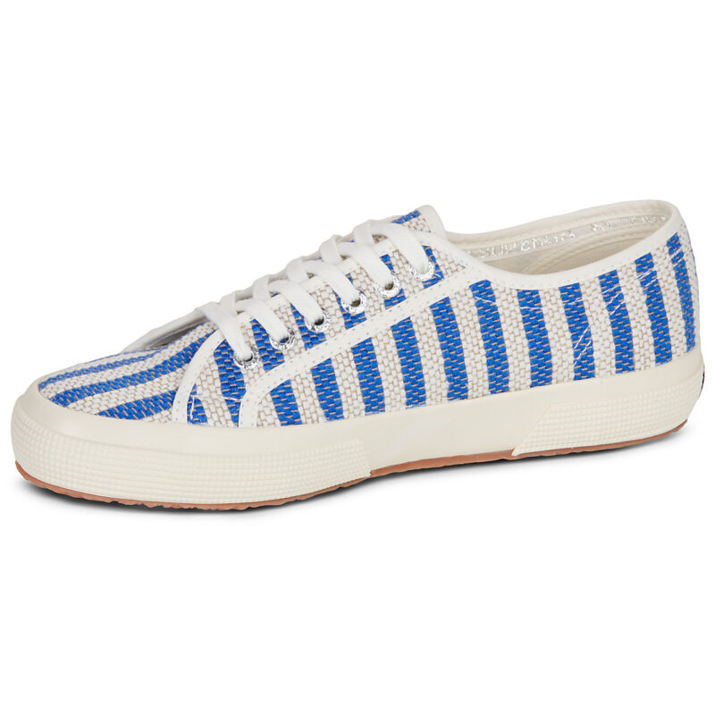 Superga 2750 COTTON STRIPES Blu Sneakers basse Donna - 4