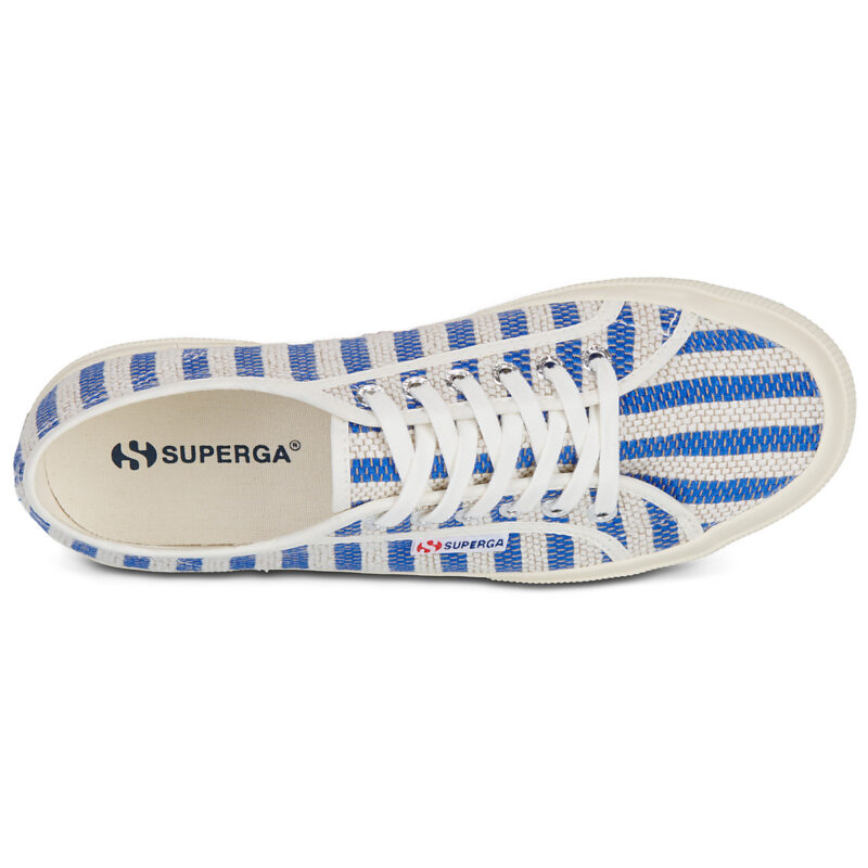 Superga 2750 COTTON STRIPES Blu Sneakers basse Donna - 6