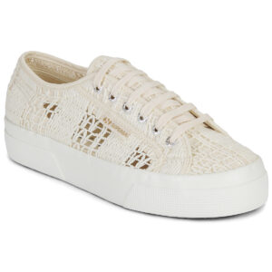 Superga  2740 PLATFORM CROCHET  Beige -  Sneakers basse Donna