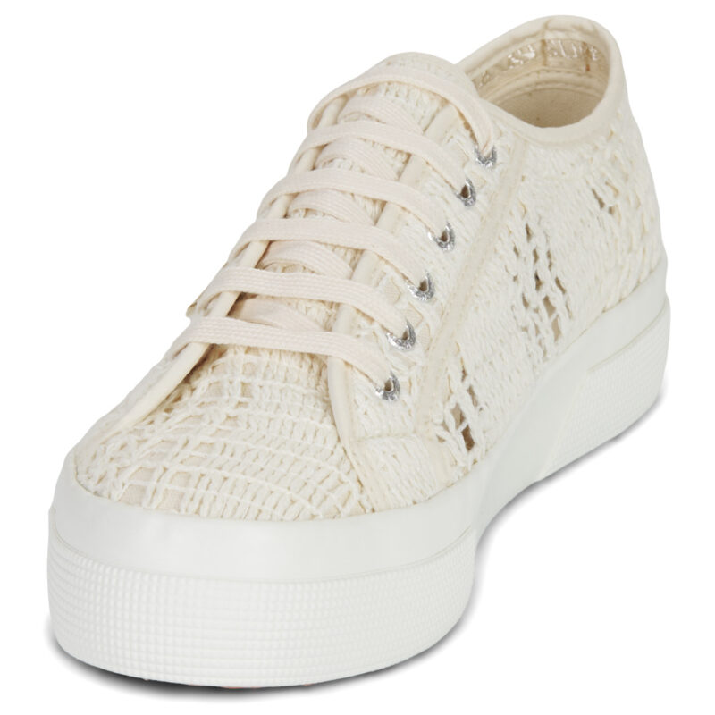 Superga 2740 PLATFORM CROCHET Beige Sneakers basse Donna - 3