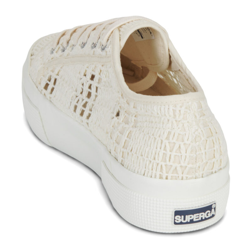 Superga 2740 PLATFORM CROCHET Beige Sneakers basse Donna - 5