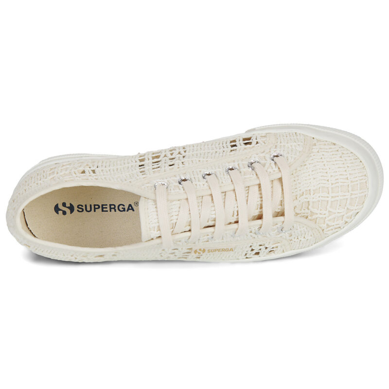 Superga 2740 PLATFORM CROCHET Beige Sneakers basse Donna - 6