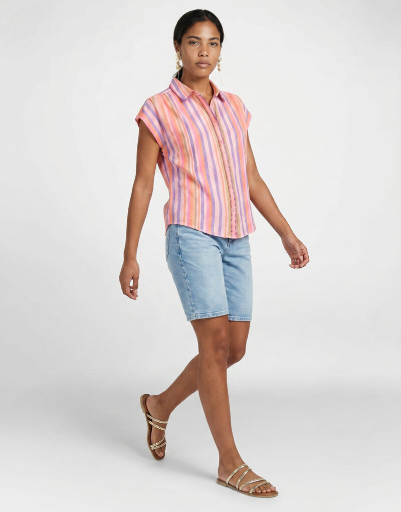 Shorts Lee 5 POCKET SHORT BILLIE Blu Shorts Donna - 3