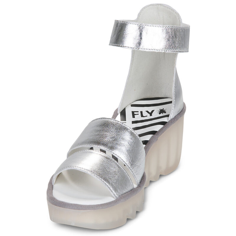 Fly London BONO Argento - Sandali con zeppa Donna - 3