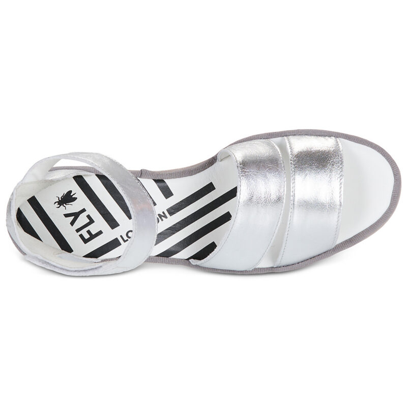 Fly London BONO Argento - Sandali con zeppa Donna - 6