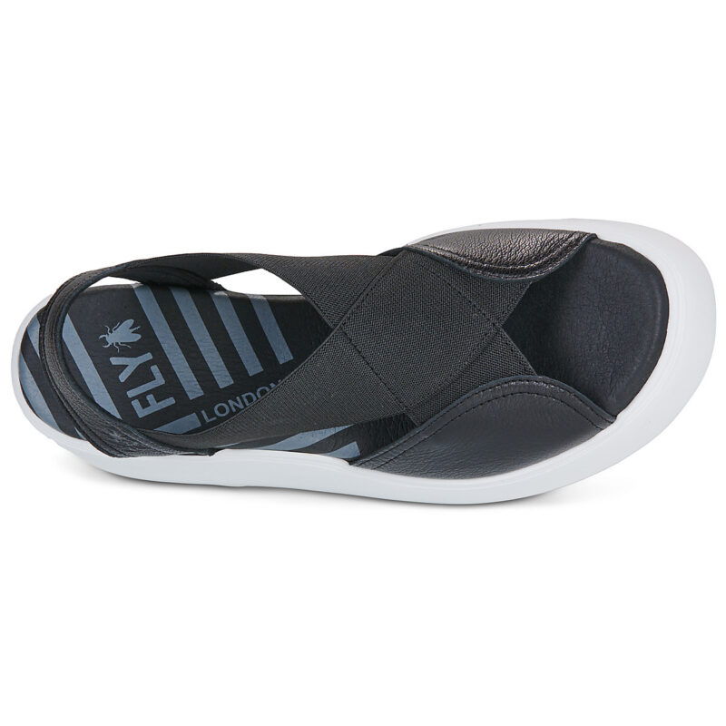Fly London DAIF Nero Sandali con zeppa Donna - 6