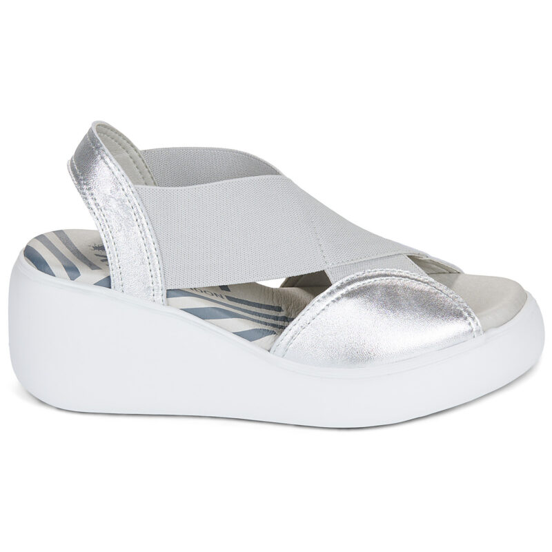 Fly London DAIF Argento Sandali con zeppa Donna - 2