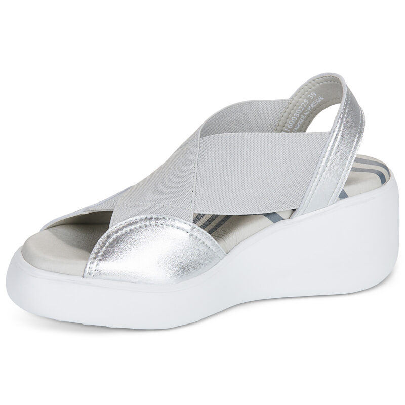 Fly London DAIF Argento Sandali con zeppa Donna - 4
