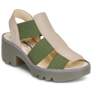 Fly London Sandales &agrave; talons beiges pour femmes TEEV