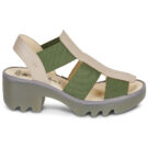 Fly London TEEV Beige Sandali con tacco Donna - 2