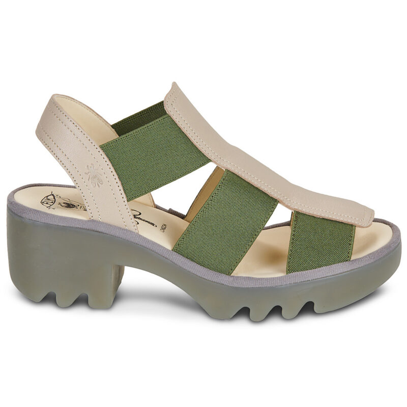 Fly London TEEV Beige Sandali con tacco Donna - 2