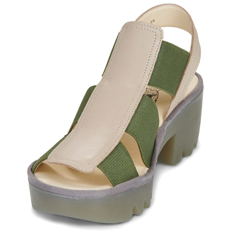 Fly London TEEV Beige Sandali con tacco Donna - 3