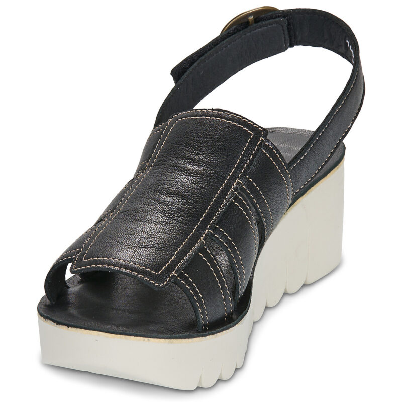 Fly London YOLF Nero Sandali con zeppa Donna - 3