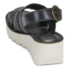 Fly London YOLF Nero Sandali con zeppa Donna - 5