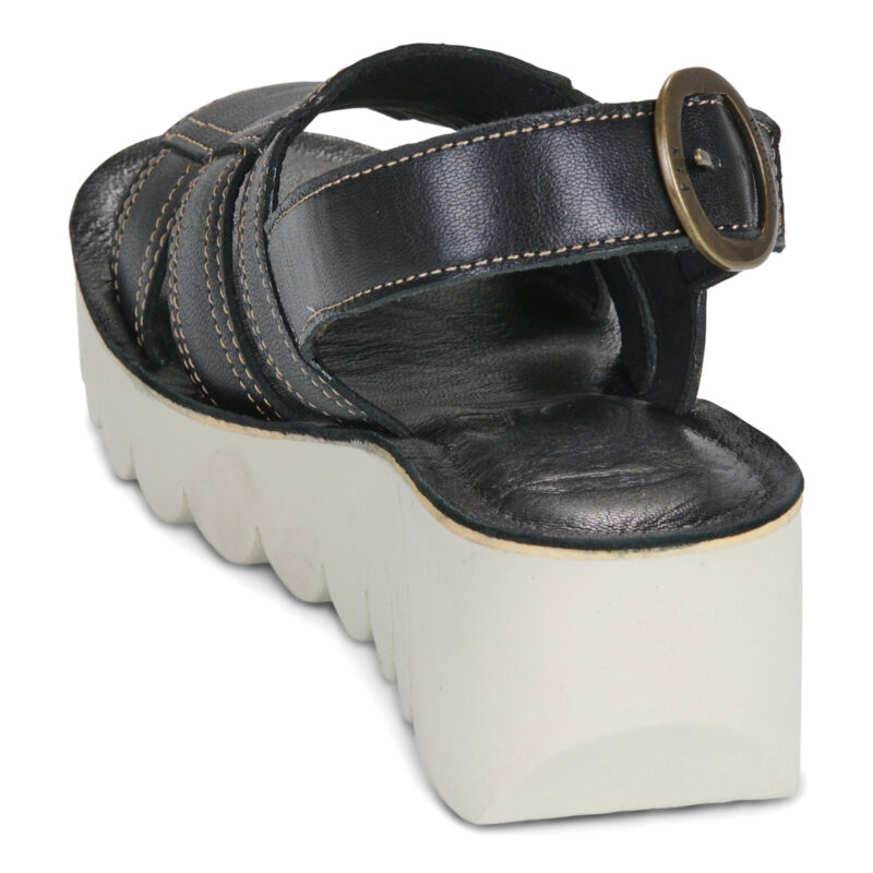 Fly London YOLF Nero Sandali con zeppa Donna - 5