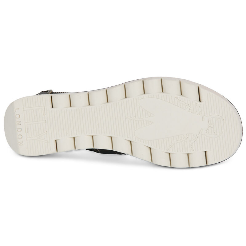 Fly London YOLF Nero Sandali con zeppa Donna - 7