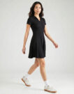 Abito corto Tommy Jeans TJW RIB F F POLO MINI DRESS EXT Nero Abiti corti Donna - 3