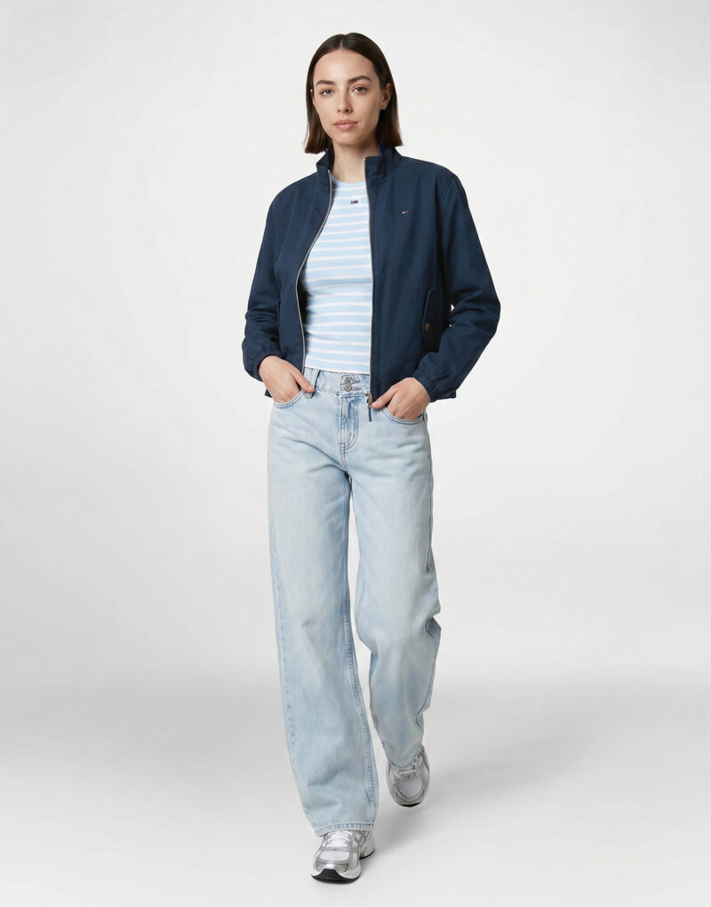 Tommy Jeans TJW REG ZIP COTTON JACKET EXT Marine Women's Jackets - 2