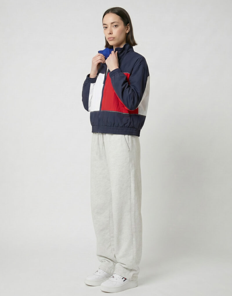 Tommy Jeans TJW FLAG HIGH NECK JACKET Blue Women's Jackets - 4