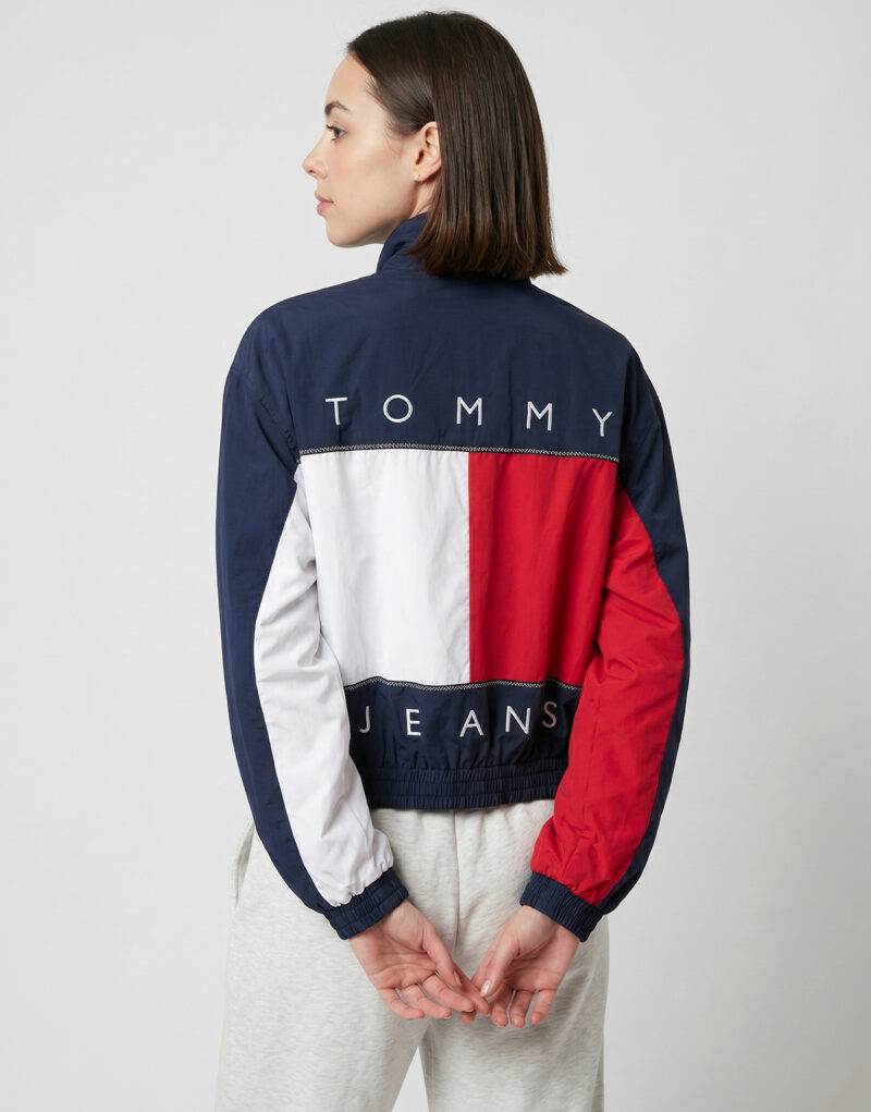 Tommy Jeans TJW FLAG HIGH NECK JACKET Blue Women's Jackets - 5