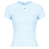 T-shirt Tommy Jeans TJW SLIM ESSENTIAL RIB SS EXT Blu T-shirt maniche corte Donna