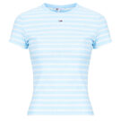 T-shirt Tommy Jeans TJW SLIM ESSENTIAL RIB SS EXT Blu T-shirt maniche corte Donna - 1