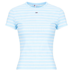 T-shirt  Tommy Jeans  TJW SLIM ESSENTIAL RIB SS EXT  Blu -  T-shirt maniche corte Donna