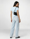 T-shirt Tommy Jeans TJW SLIM ESSENTIAL RIB SS EXT Blu T-shirt maniche corte Donna - 4