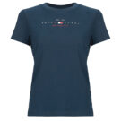 T-shirt Tommy Jeans TJW REG US LINEAR SS TEE Marine T-shirt maniche corte Donna - 1