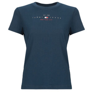T-shirt Tommy Jeans TJW REG US LINEAR SS TEE Marine T-shirt maniche corte Donna