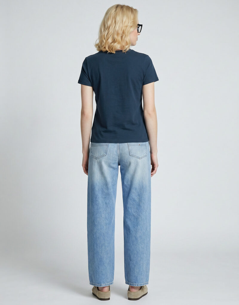 T-shirt Tommy Jeans TJW REG US LINEAR SS TEE Marine T-shirt maniche corte Donna - 4