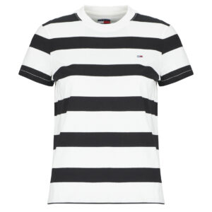Tommy Jeans T-Shirt TJW REG S FLAG JERSEY SS TEE Wei&szlig;es Kurzarm-T-Shirt f&uuml;r Damen