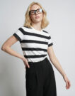 T-shirt Tommy Jeans TJW REG S FLAG JERSEY SS TEE Bianco T-shirt maniche corte Donna - 4