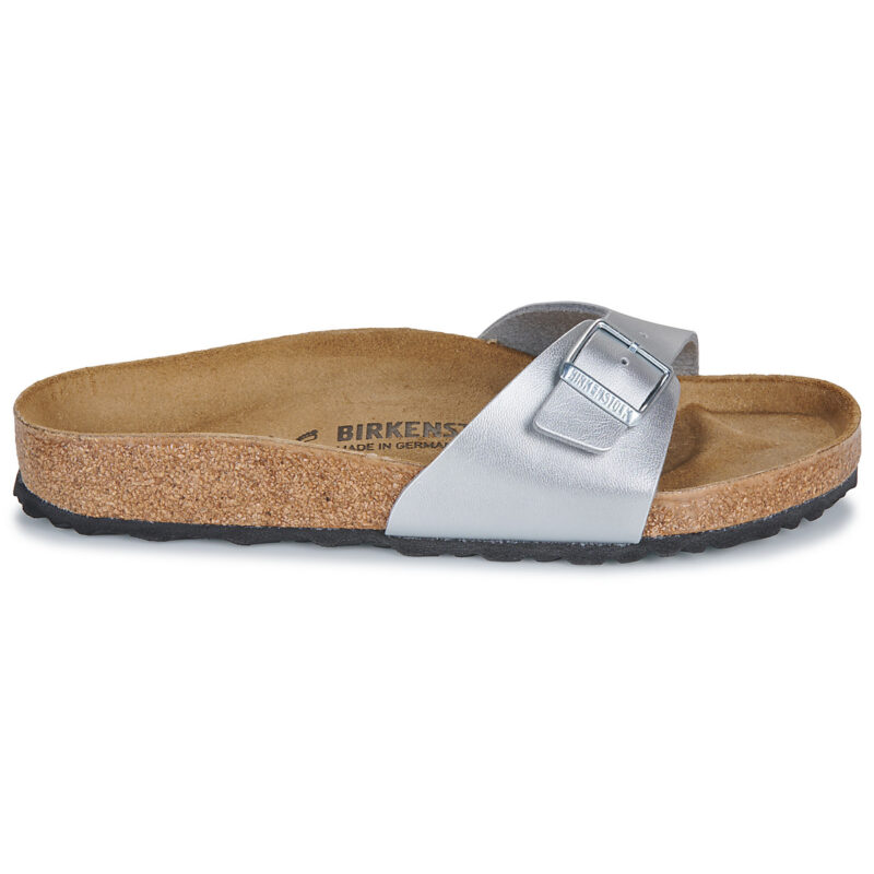 BIRKENSTOCK Madrid Birko-flor / Silver / Regular Argento Ciabatta Donna - 2