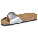BIRKENSTOCK Madrid Birko-flor / Silver / Regular Argento Ciabatta Donna - 4