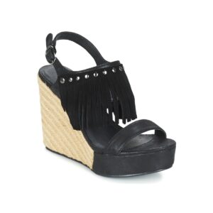Les Petites Bombes  SABINE  Nero Sandali con zeppa Donna