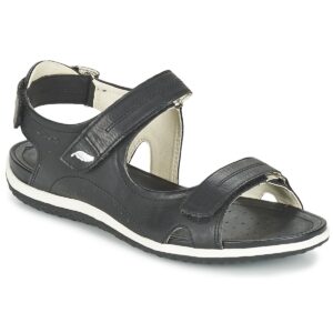 Geox D SAND.VEGA Sandalias bajas negras para mujer
