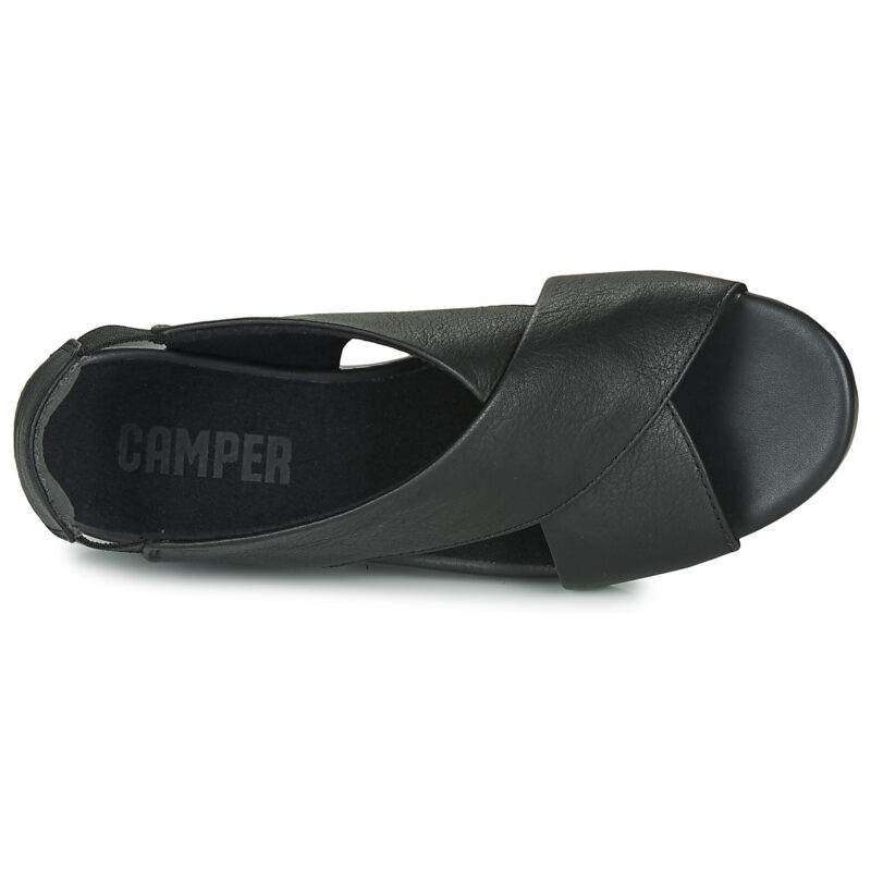 Camper BALLOON Black Wedge Sandals Women - 6