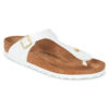 BIRKENSTOCK Gizeh Birko-flor / Verni / Patent / White / Regular Bianco Infradito Donna