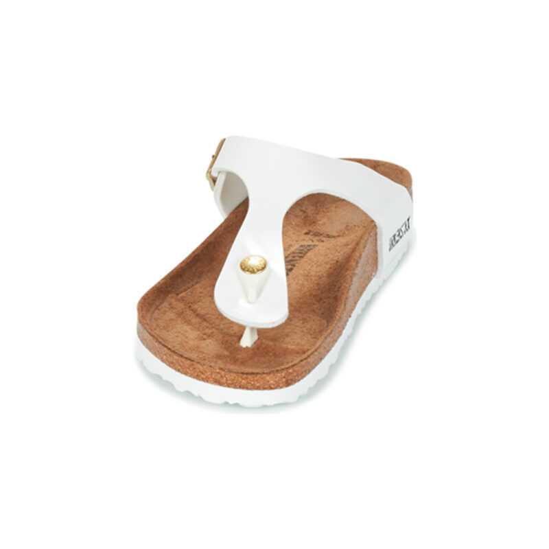 BIRKENSTOCK Gizeh Birko-flor / Verni / Patent / White / Regular Bianco Infradito Donna - 3