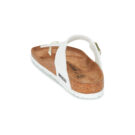 BIRKENSTOCK Gizeh Birko-flor / Verni / Patent / White / Regular Bianco Infradito Donna - 5