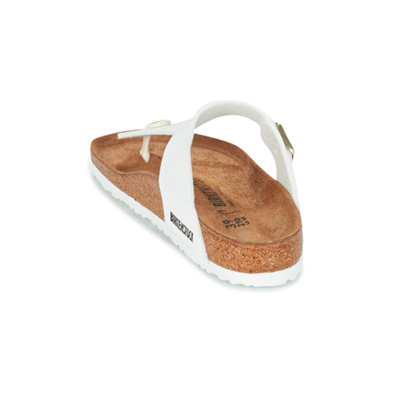 BIRKENSTOCK Gizeh Birko-flor / Verni / Patent / White / Regular Bianco Infradito Donna - 5