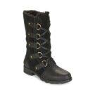 Sorel EMELIE LACE Schwarze Stiefeletten f&uuml;r Damen - Gr&ouml;&szlig;e 1