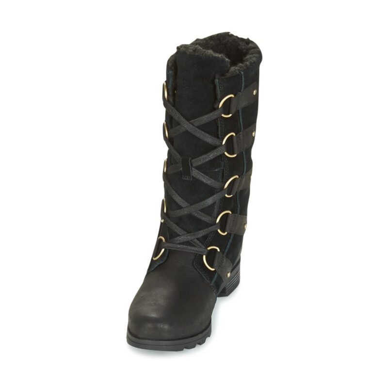 Sorel EMELIE LACE Schwarze Stiefeletten f&uuml;r Damen - Gr&ouml;&szlig;e 3