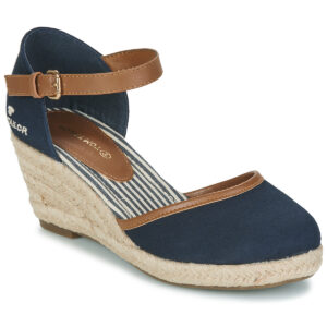 Tom Tailor  ESKIM  Blu -  Sandali con zeppa  Donna
