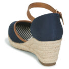 Tom Tailor ESKIM Keilsandalen, blau, Damen - Gr&ouml;&szlig;e 5