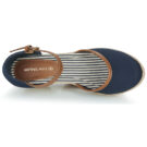 Tom Tailor ESKIM Keilsandalen, blau, Damen - Gr&ouml;&szlig;e 6