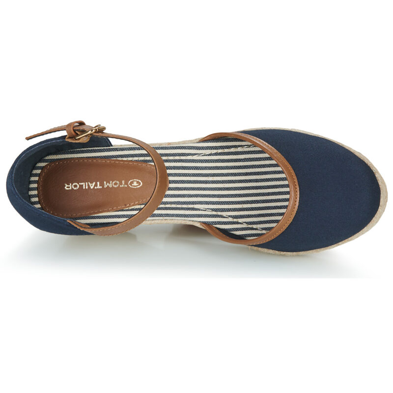 Tom Tailor ESKIM Keilsandalen, blau, Damen - Gr&ouml;&szlig;e 6