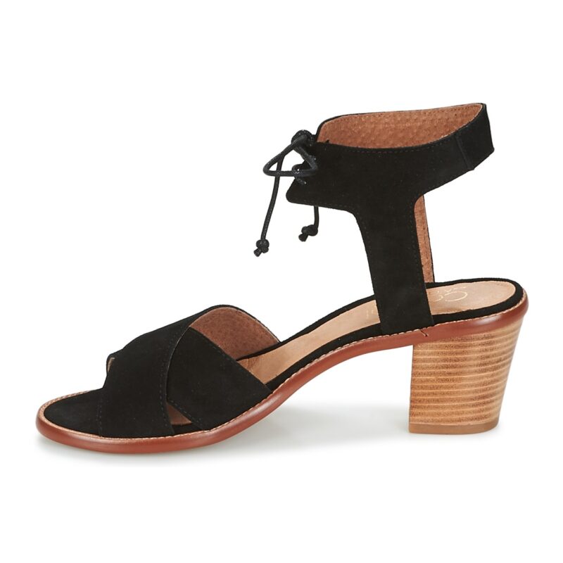 Casual Attitude ITELO Schwarze Sandaletten mit Absatz f&uuml;r Damen &ndash; Gr&ouml;&szlig;e 4